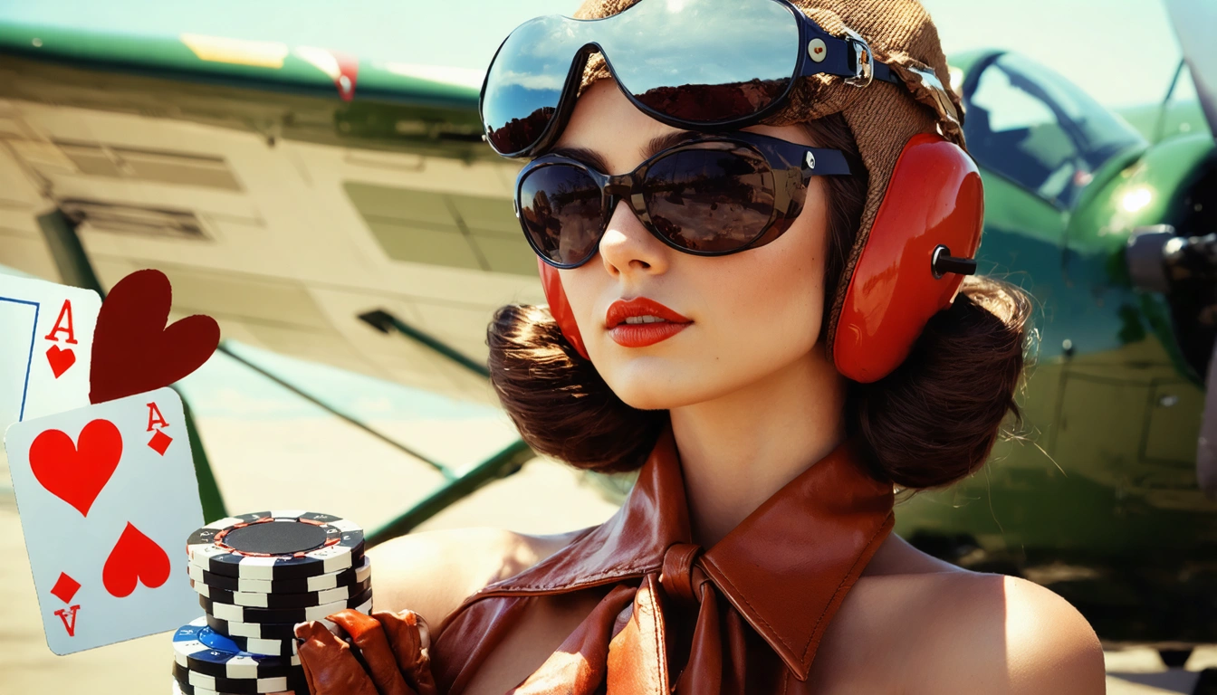 aviator Pin Up